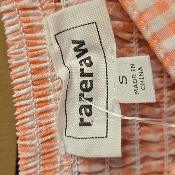 Rareraw Cherry Applique Gingham Dress Size Small - Picture 4 of 9